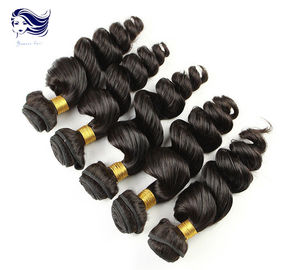 China Brazilian Grade 7A Virgin Hair Weave Tangle Free with Loose Wave factory