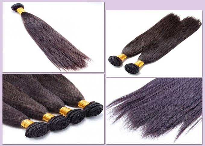 Genuine Virgin Brazilian Hair Extensions Bundles With Silk Straight