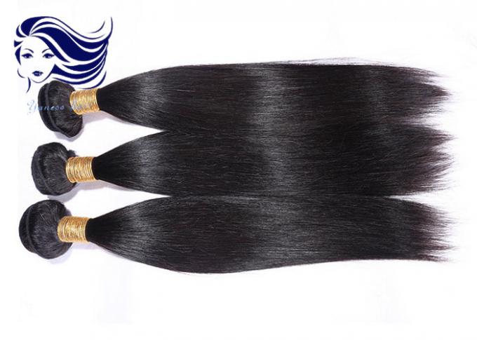 Human Real Virgin Brazilian Hair Extensions Straight for Black Women