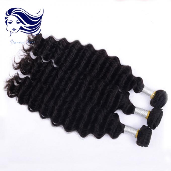 Deep Wave Natural 6A Grade Peruvian Hair Weave 3.5Oz Tangle Free