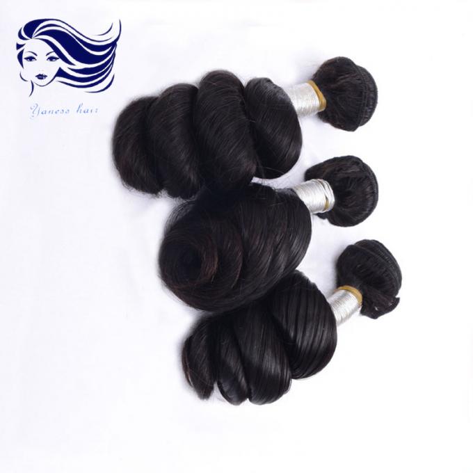 Double Weft 6A Grade Brazilian Hair Extensions Loose Wave Healthy