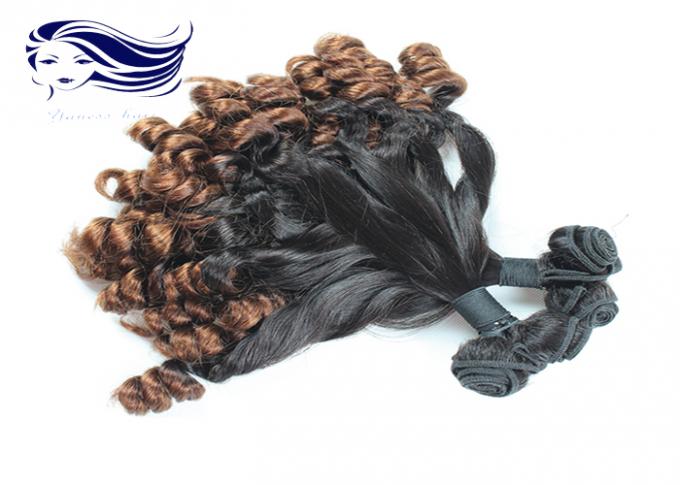 Real Aunty Fumi curly hair Ombre Color for short hair 1B / 27