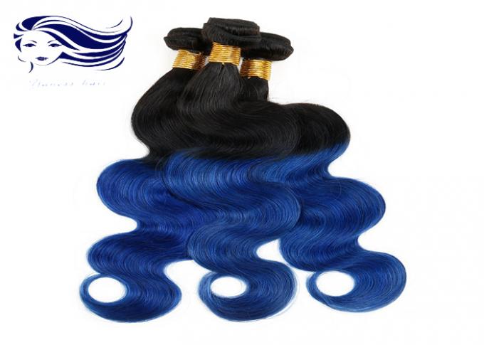Body Wave Blue Ombre Color Hair 100 Peruvian Hair Weave Bundles